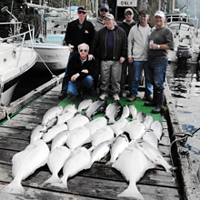 Salmon fishing and halibut fishing at Island Tides BC fishing lodge