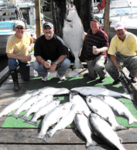 Saltwater fishing with Island Tides Vancouver Island fishing lodge.